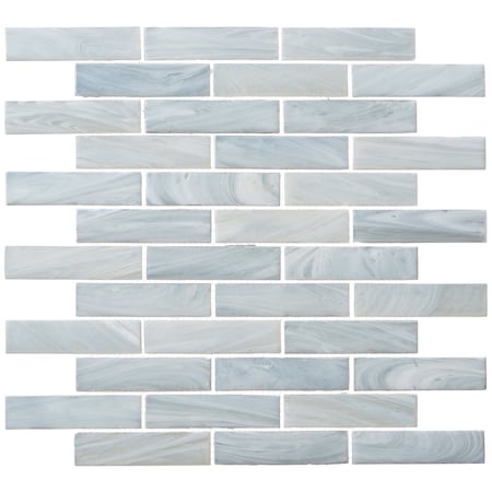 Andova Tiles SAMPLE Dorian 1 x 4 Beveled Glass Brick Joint Mosaic Tile SAM-ANDDOR144